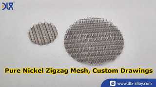 Improve Hydrogen Output With Drawing Custom Pure Nickel Zigzag Flow Mesh